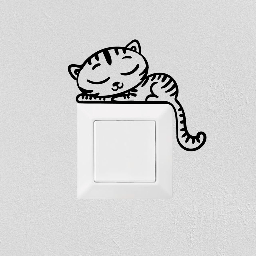 Wandtattoo Katze