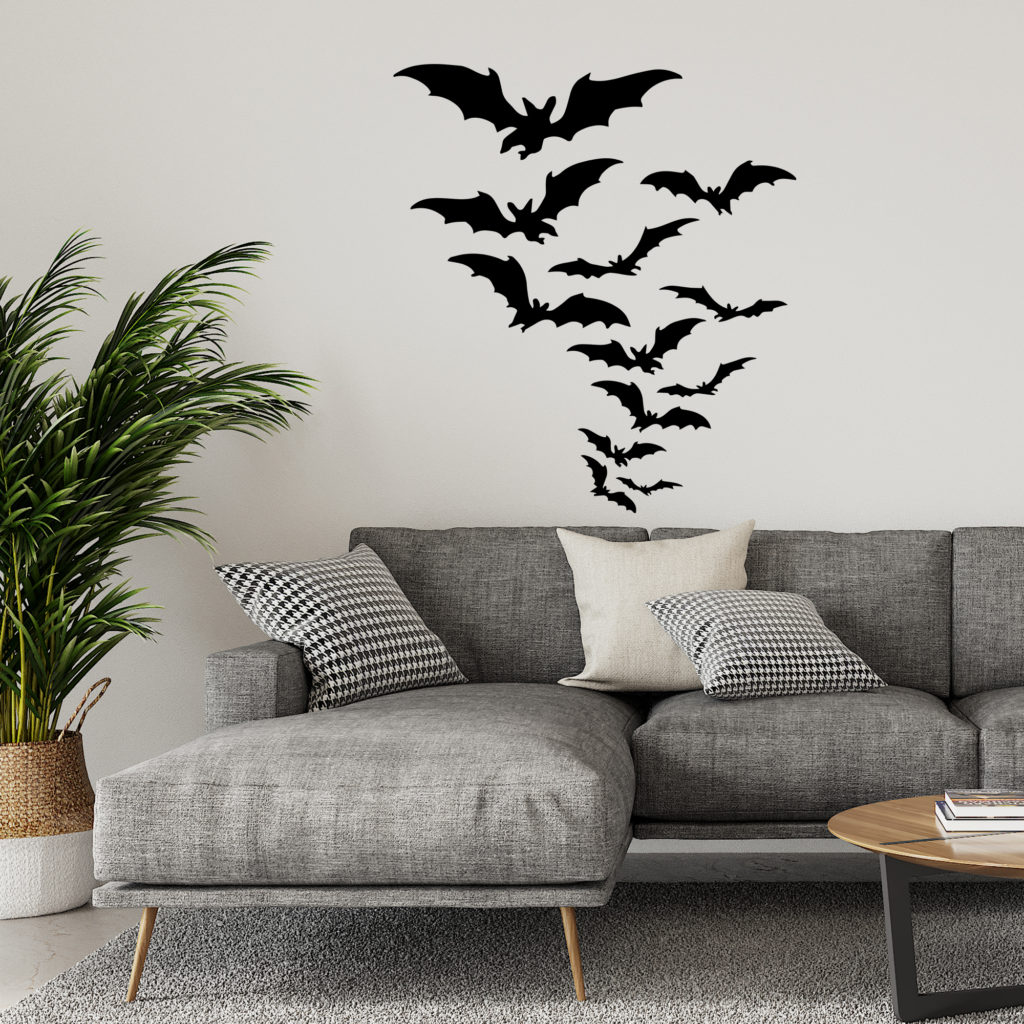 Wandtattoo Fledermaus Schwarm