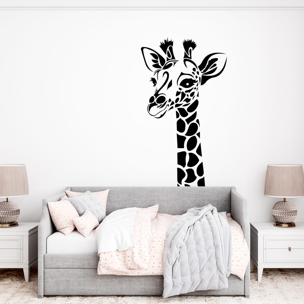 Wandtattoo Wanddeko Tier Giraffe